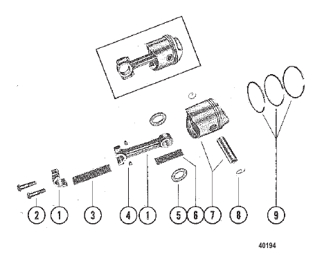 PISTON AND CONNECTING ROD ASSEMBLY