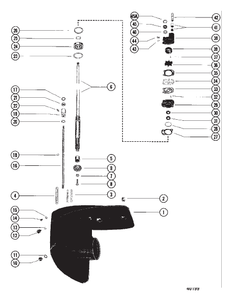 GEAR HOUSING ASSEMBLY DRIVESHAFT