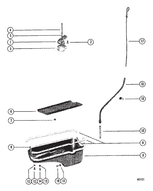 OIL PAN AND OIL PUMP