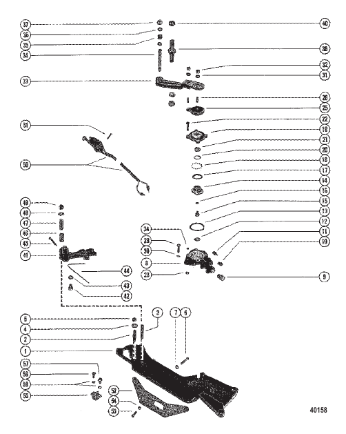 SHIFT BRACKET AND REVERSE LOCK VALVE