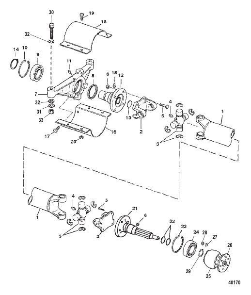 DRIVE SHAFT EXTENSION COMPONENTS (M0061-G8)