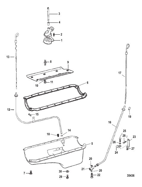 OIL PAN AND OIL PUMP
