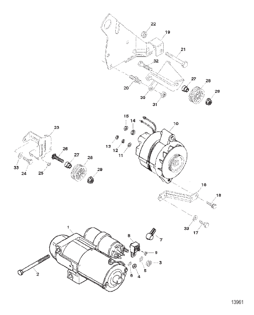 Starter And Alternator Mounts
