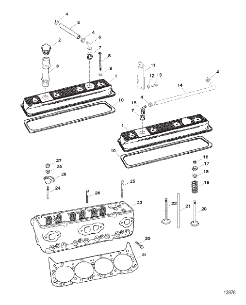 Cylinder Head And Rocker Covers