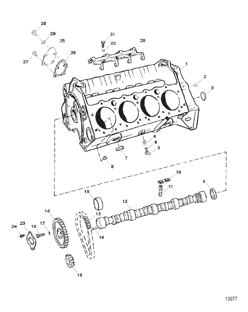 Cylinder Block And Camshaft