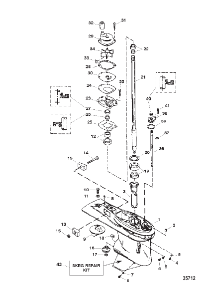 Gear Housing Assembly Driveshaft