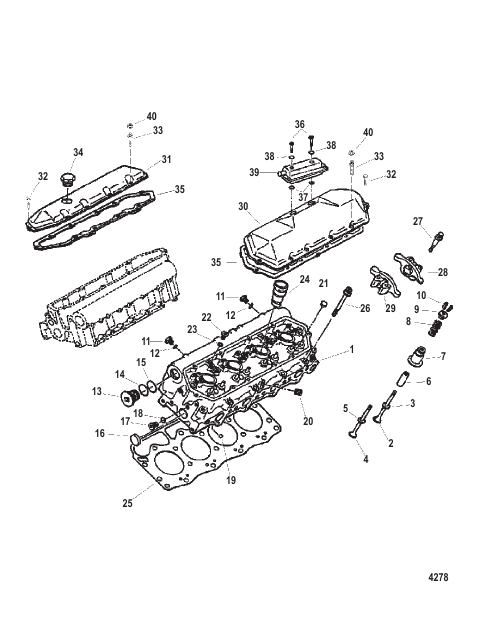 Cylinder Head And Rocker Covers
