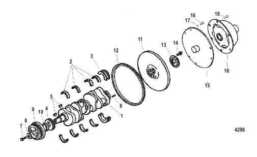 Crankshaft Flywheel And Related Parts