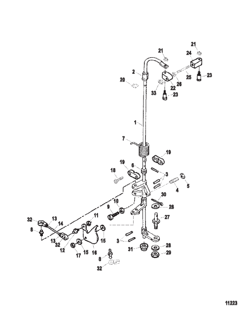 Towershaft and Throttle Linkage
