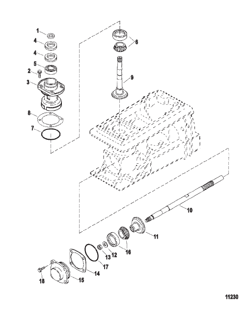 Pinion and Impeller Shaft
