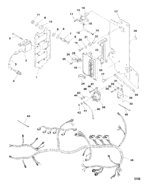 Wiring Haarness, Starter Solenoid and Rectifier