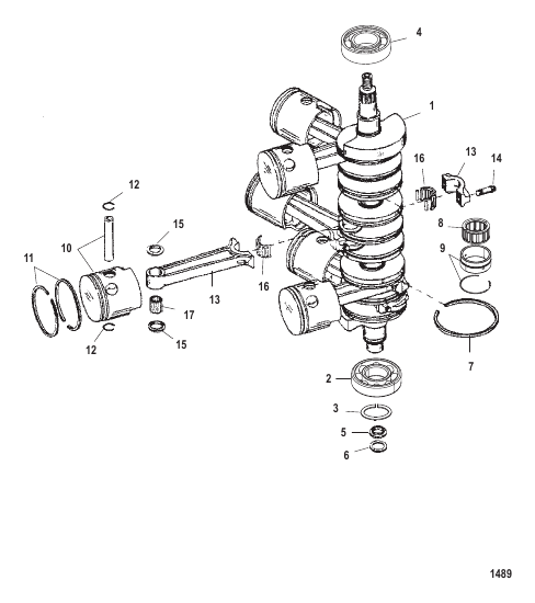 Crankshaft, Pistons and Connecting Rods