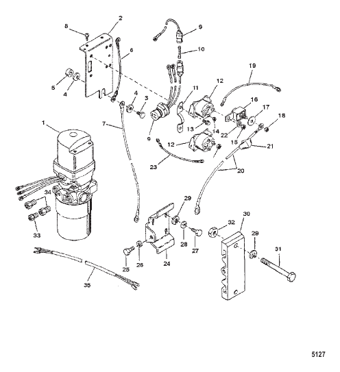 Hydraulic Pump and Mounting Brackets