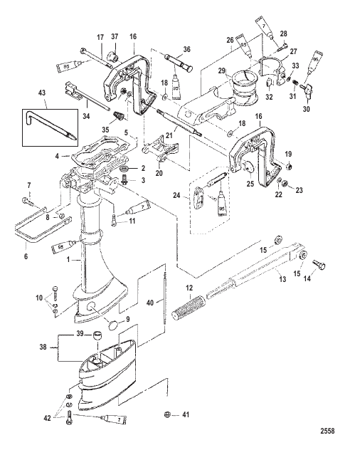 Driveshaft Housing and Clamp Brackets