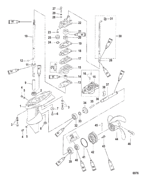 Gear Housing Assembly (3.3 HP)