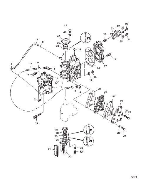 CRANKCASE AND CYLINDER HEAD