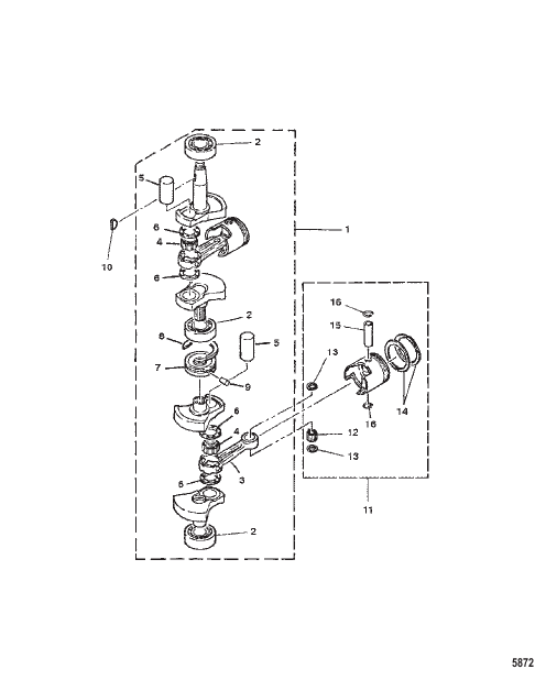 CRANKSHAFT AND PISTON