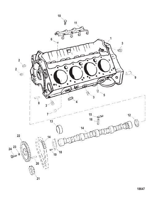 Cylinder Block And Camshaft