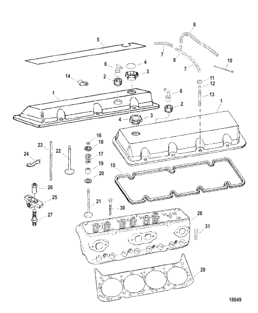Cylinder Head And Rocker Cover