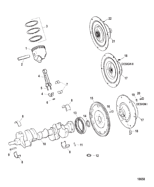 Crankshaft And Piston Assembly