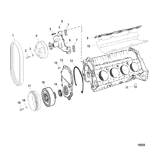 Circulating Water Pump And Front Cover