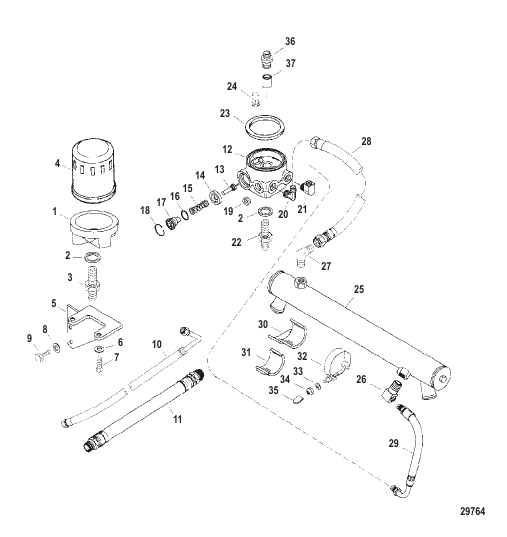 Oil Cooler And Oil Filter (Engine)