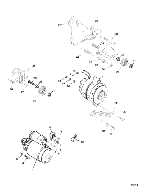Alternator and Starter (Mando)