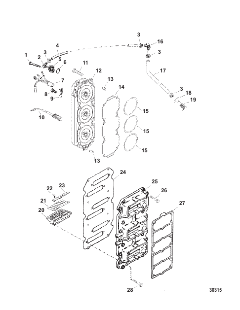 Cylinder Head And Reed Block