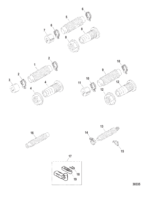 Shift / Throttle / Steering Cable Components