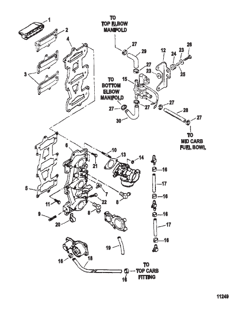 Reed Plate and Intake Manifold