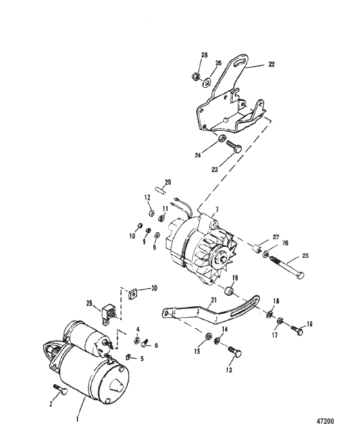 STARTER AND ALTERNATOR