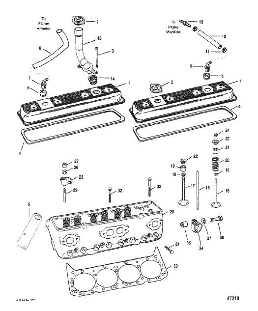 CYLINDER HEAD AND ROCKER COVER