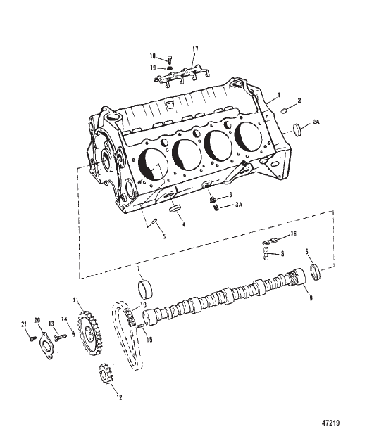 CYLINDER BLOCK AND CAMSHAFT