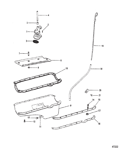 OIL PAN AND OIL PUMP