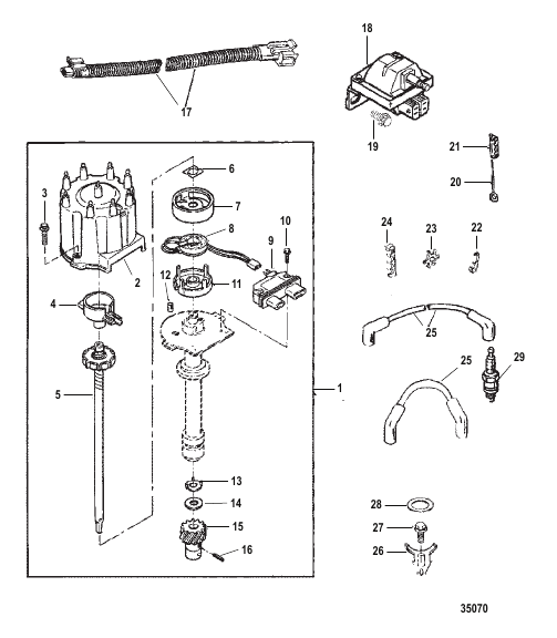 DISTRIBUTOR AND IGNITION COMPONENTS