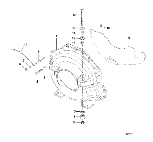 FLYWHEEL HOUSING (WITHOUT BLACKTRAC)