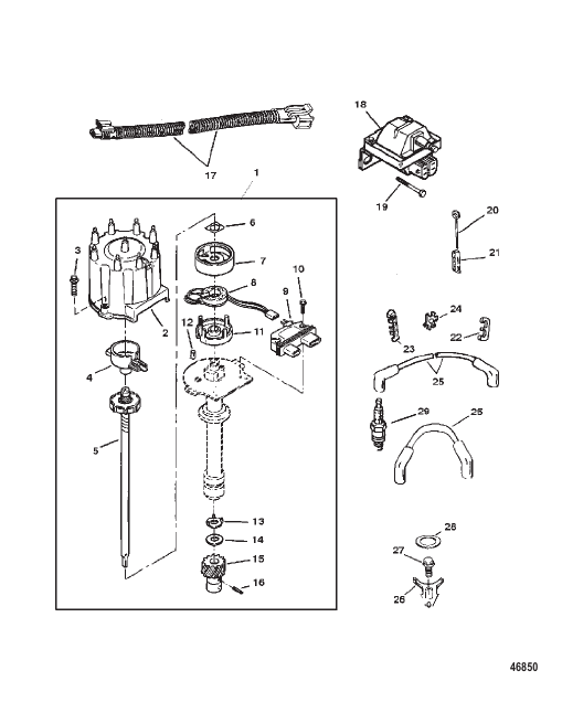 DISTRIBUTOR AND IGNITION COMPONENTS
