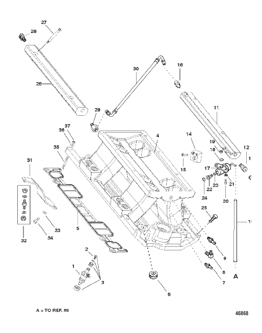 INTAKE MANIFOLD AND FUEL RAILS