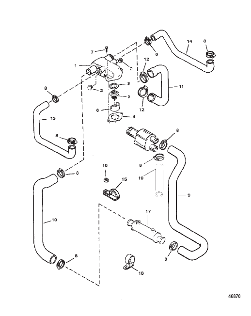 THERMOSTAT HOUSING (STANDARD COOLING)