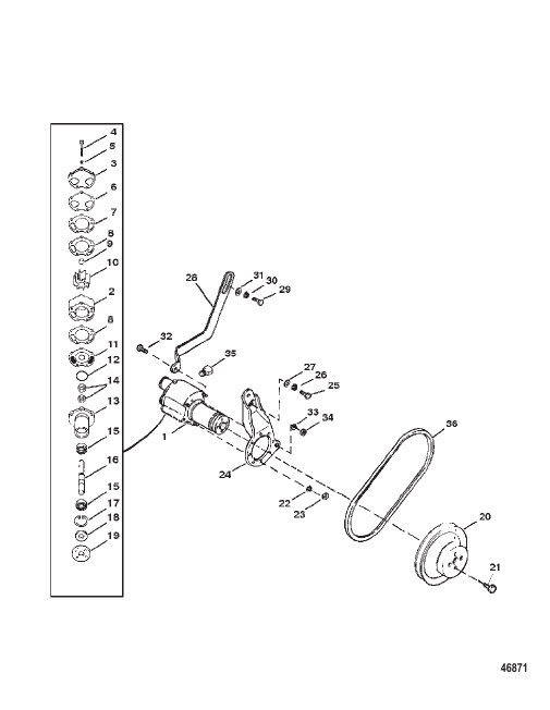 SEA WATER PUMP ASSEMBLY