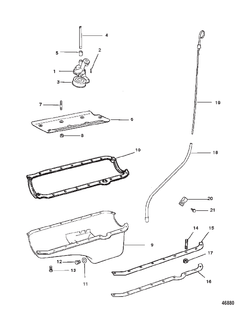 OIL PAN AND OIL PUMP