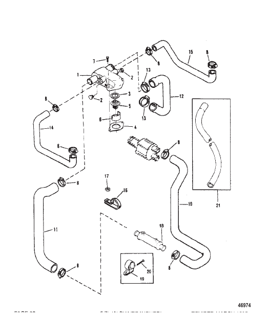 THERMOSTAT HOUSING (STANDARD COOLING)