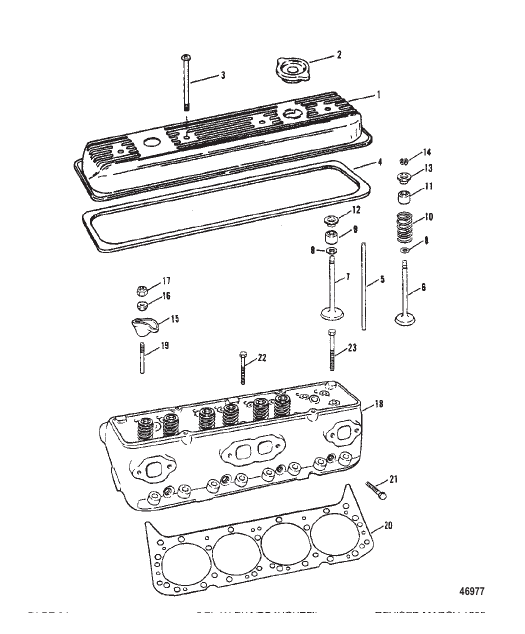 CYLINDER HEAD AND ROCKER COVER