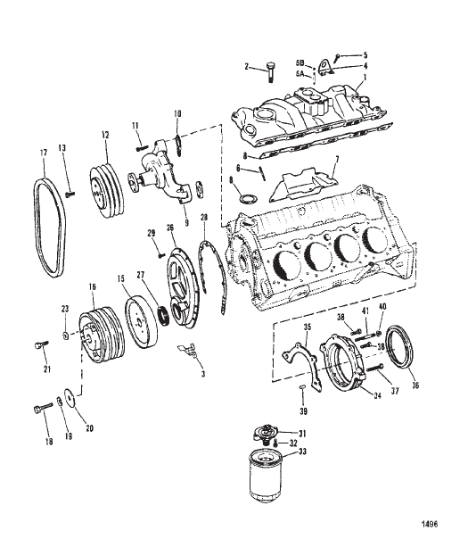 INTAKE MANIFOLD AND FRONT COVER