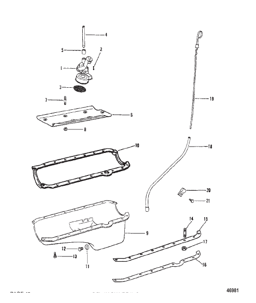 OIL PAN AND OIL PUMP