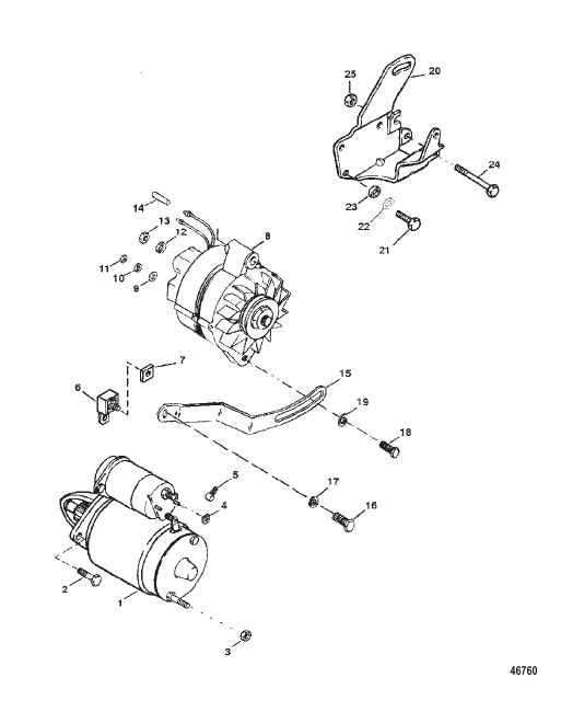 STARTER MOTOR AND ALTERNATOR