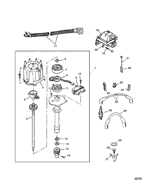 DISTRIBUTOR AND IGNITION COMPONENTS
