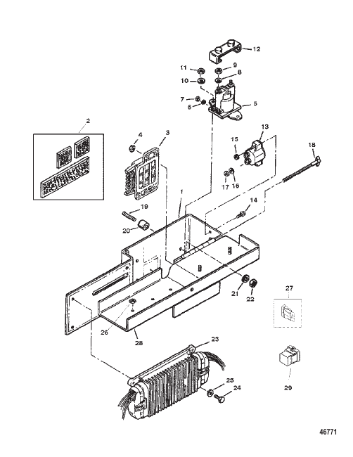 ELECTRICAL BOX AND COMPONENTS