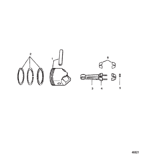 PISTONS AND CONNECTING RODS