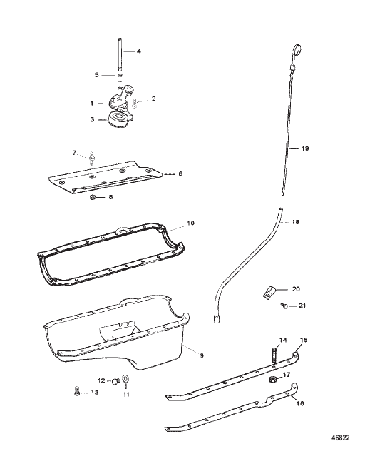 OIL PAN AND OIL PUMP